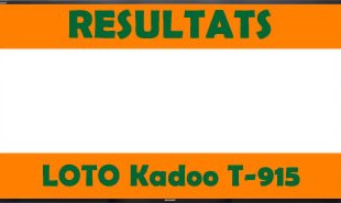 Résultats du Lotto Kadoo tirage 915