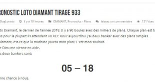 Deux banker pour la victoire du jeu Diamant tirage 933