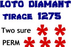 Lotto Diamant tirage 1275